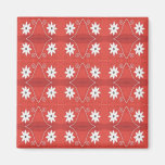 fleurs rouges d'étoile magnets pour réfrigérateur