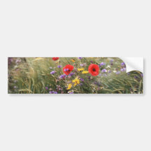 Fleurs sauvages adhésifs pour voiture