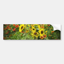 Fleurs sauvages adhésifs pour voiture