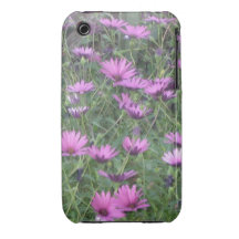 fleurs sauvages pourpres coque iPhone 3