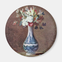 Fleurs toujours de la vie dans un vase par Chardin Aimant