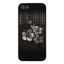 Fleurs tropicales ; Noir frais iPhone 5 Case