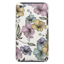 Fleurs vintages victoriennes élégantes coques iPod Case-Mate