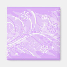 fleurs violettes aimant