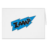 Floc de coup de bande dessinée de Zaaap Carte De Vœux