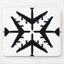Flocon de neige des avions B-52 Tapis De Souris
