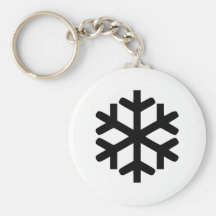 Flocon de neige porte-clef