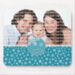 Flocon de neige rouge Mousepad de Bonnes Fêtes Tapis De Souris