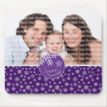 Flocon de neige rouge Mousepad de Bonnes Fêtes Tapis De Souris
