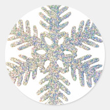 Flocon de neige scintillant adhésifs