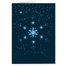 flocons de neige carte