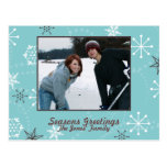 Flocons de neige croustillants carte postale