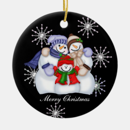 Flocons de neige de Noël de bonhomme de neige Décorations Pour Sapins De Noël