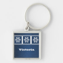 Flocons de neige modernes Keychain de la meilleure Porte-clef