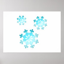 Flocons de neige poster