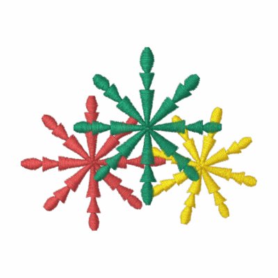 Flocons de neige polo avec broderie