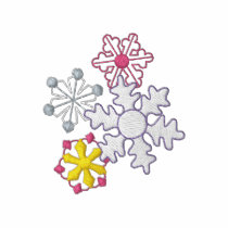Flocons de neige polos brodés