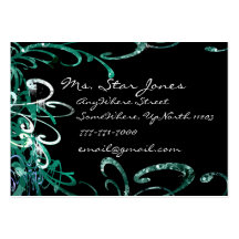 Flocs affligés tourbillonnants de peinture - - - b carte de visite