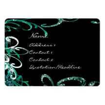 Flocs affligés tourbillonnants de peinture cartes de visite professionnelles