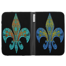Flor-De-Lis, crête Étuis Kindle