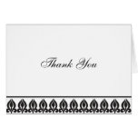 Flora Carte pour notes-Noire/blanc