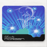 Floral abstrait tapis de souris