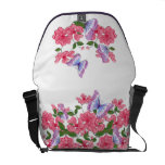 Floral attrayant et papillons sacoche