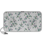 Floral bleu en pastel haut-parleur