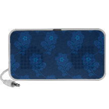 Floral bleu haut-parleur iPod