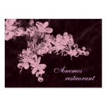floral cartes de visite personnelles