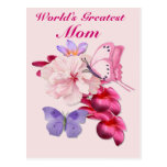 Floral exotique pour la maman carte postale