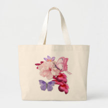 Floral exotique pour la maman sac en toile