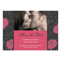 floral ; faites gagner la date faire-part