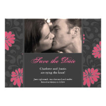 floral ; faites gagner la date faire-parts