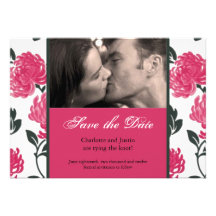 floral ; faites gagner la date cartons d'invitation
