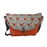 Floral orange feuillu sacoches