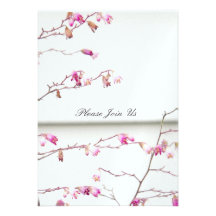 Floral sensible faire-part personnalisé