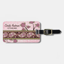 Floral vert rose de Paisley de pays personnalisé