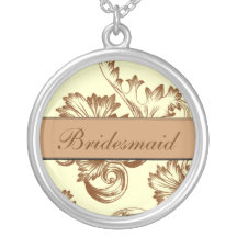 Flourish vintage (brun clair) pendentif