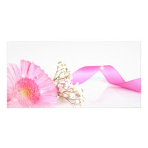 flower cartes de vœux avec photo