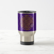 Flower Of LIFE 1 - or stamp | violet pattern Mug À Café