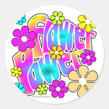 Flower power adhésifs