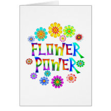 FLOWER POWER CARTE DE VŒUX