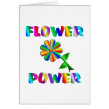 Flower power carte de vœux