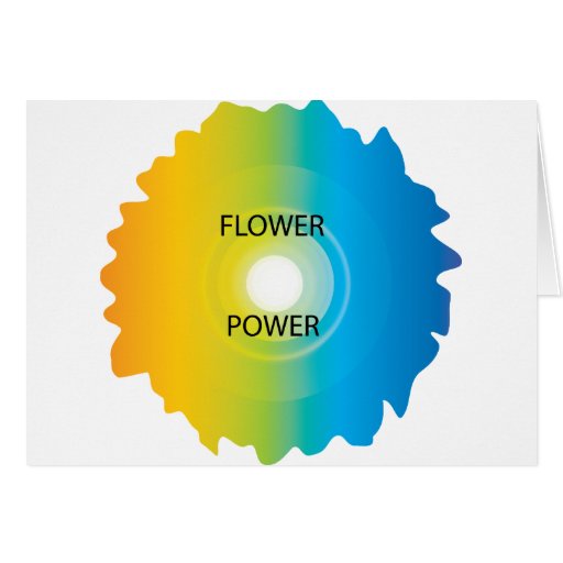 flower power carte de vœux