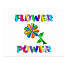 Flower power cartes postales