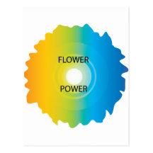 flower power cartes postales