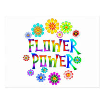FLOWER POWER CARTES POSTALES
