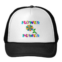 Flower power casquette de camionneur