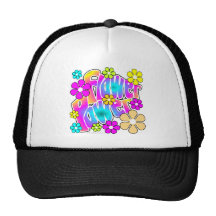 Flower power casquettes de camionneur